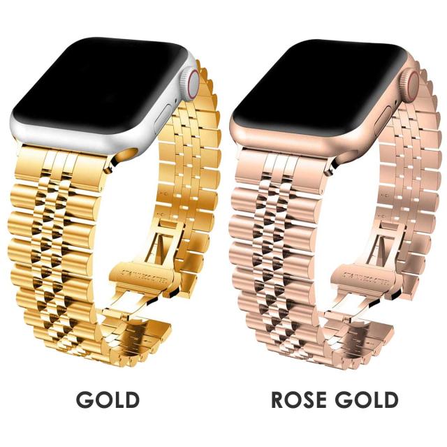 アップルウォッチ ベルト ステンレス5連ベルト ラグジュアリー