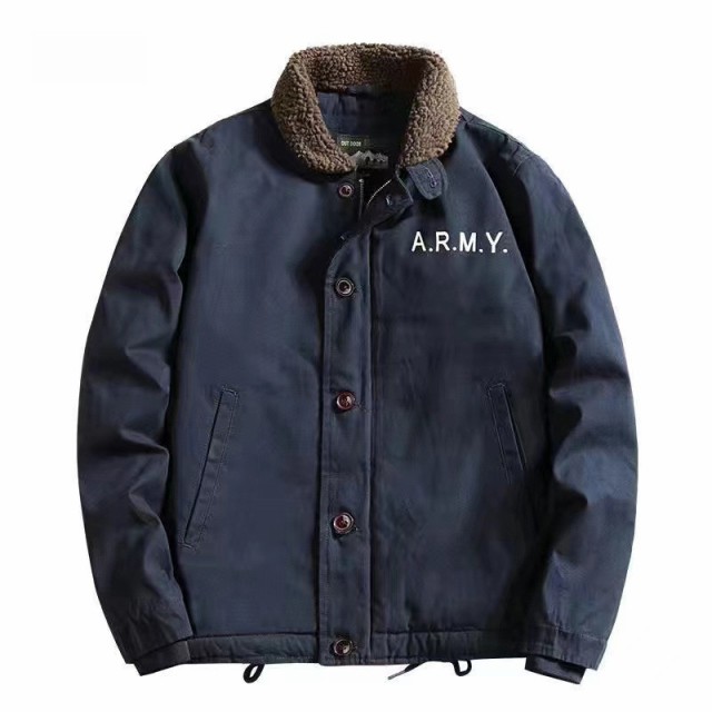 最高品質 デッキジャケット N-1 ボアジャケット メンズ U.S.NAVY