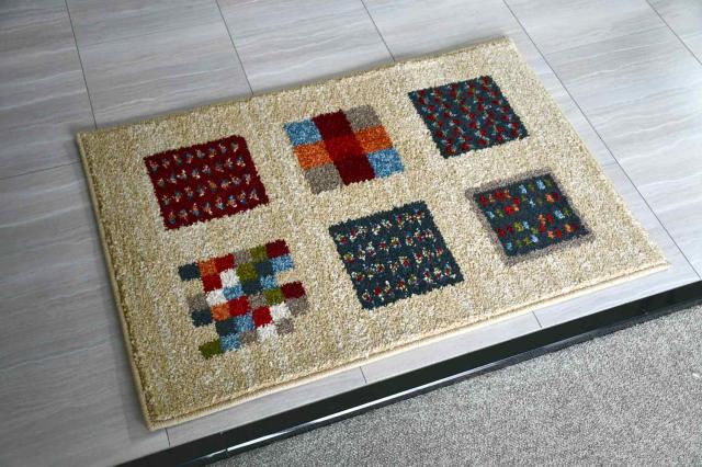 玄関マットギャベ柄