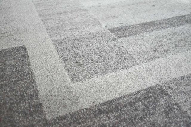 ウール ラグ グレー