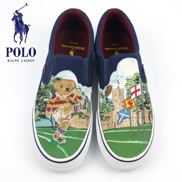 メーカー希望小売価格から30 Off ポロ ラルフローレン スリッポン スニーカー メンズ ポロベア キャンバス Thompson 靴 ランキング1位獲得 Carlavista Com