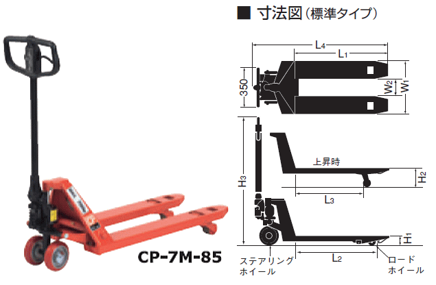 をくだ屋技研 キャッチパレットトラック CP-7L-100 最大積載量 700Kg