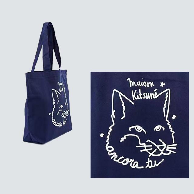 メゾンキツネ MAISON KITSUNE トートバッグ キャンバス