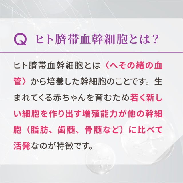 原液 美容液 エクソソーム 臍帯血マトリックス ヒト幹細胞 ヒト幹細胞