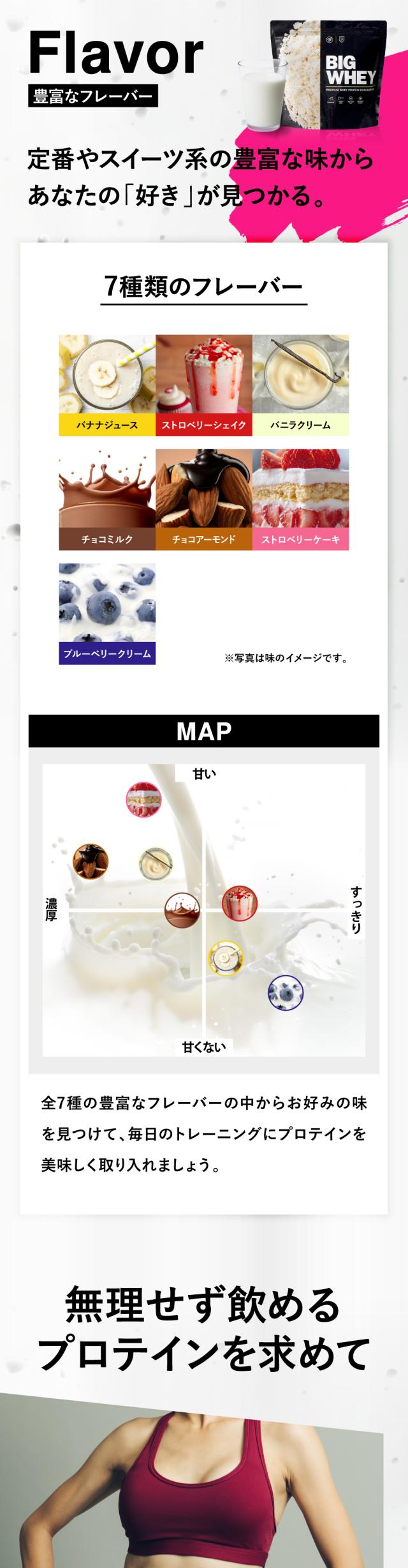 7種類のフレーバー