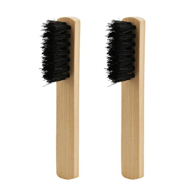 靴クリーム塗布用竹ブラシ　×２