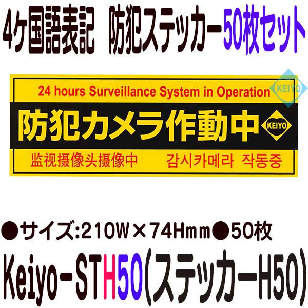 防犯ステッカー横型タイプ