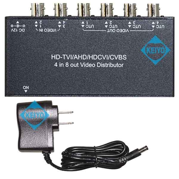 GVD-768【マルチフォーマット対応映像信号4入力8分配器】