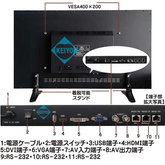 ASM-MNT32A-4K【4K対応UHDハイビジョン32インチ液晶モニター】