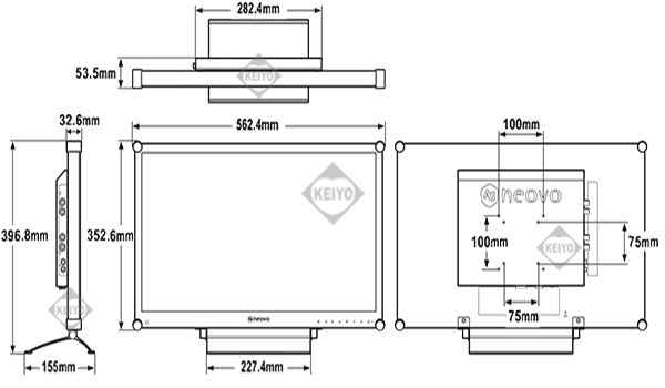 TCL-HX24【HDSDI入力搭載NeoV光学強化ガラス採用業務用23.6インチ液晶モニター】