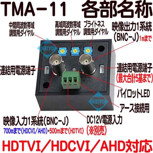TMA-11【HDTVI/HDCVI/AHDマルチフォーマット対応映像信号増幅器
