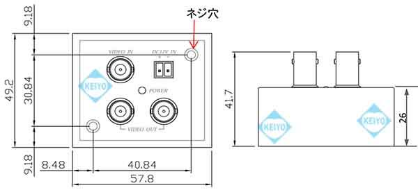 TMD-12【マルチフォーマット対応映像信号1入力2分配器】