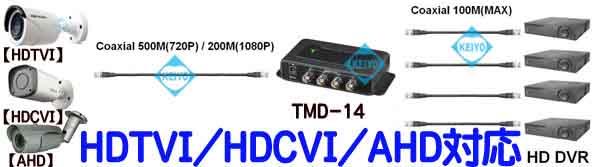 TMD-14【マルチフォーマット対応映像信号1入力4分配器】