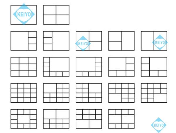 TQS-C16V【19インチラック対応VGA出力搭載画面16分割ユニット】
