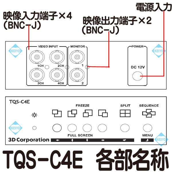 TQS-C4E【コンパクトサイズカラー4分割器】