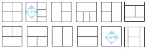 TQS-C4V【19インチラック対応VGA出力搭載画面4分割ユニット】