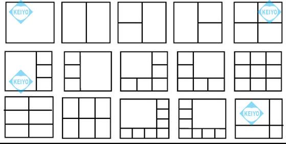 TQS-C9V【19インチラック対応VGA出力搭載画面9分割ユニット】