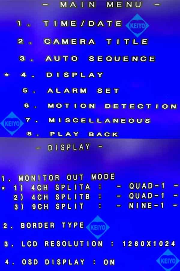 TQS-C4V【19インチラック対応VGA出力搭載画面4分割ユニット】