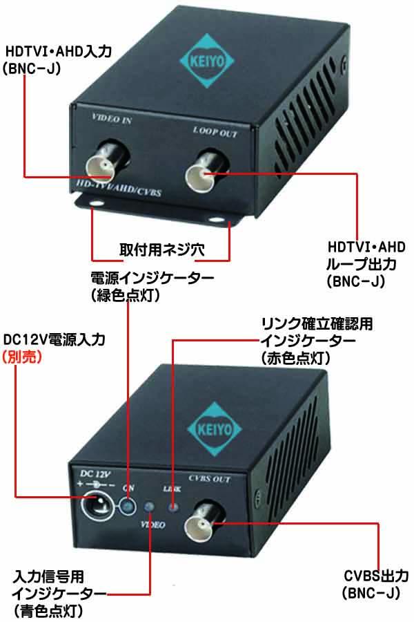 TVC-ADHD1【HDTVI・AHD信号対応ループ出力付CVBSコンバーター】