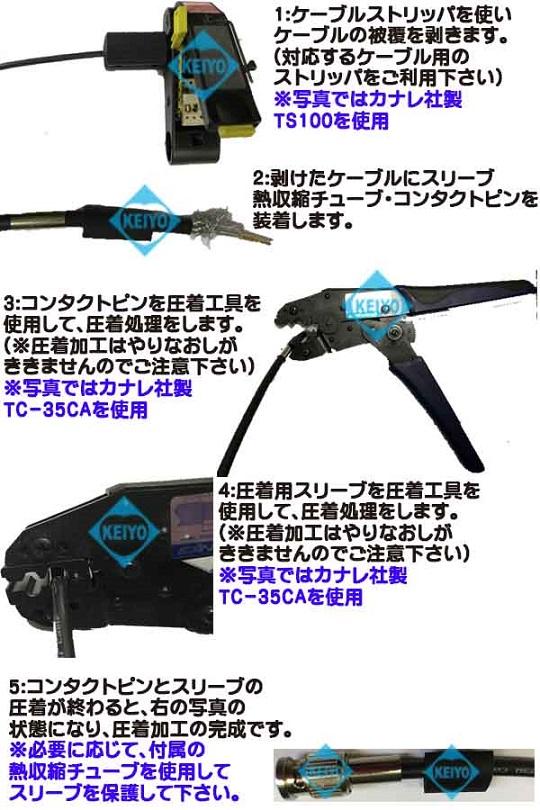 CBP-BNC-1000【CANARE（カナレ）社製工具対応3C/4C/5C用75ΩBNC圧着コネクタ（1000個入）】