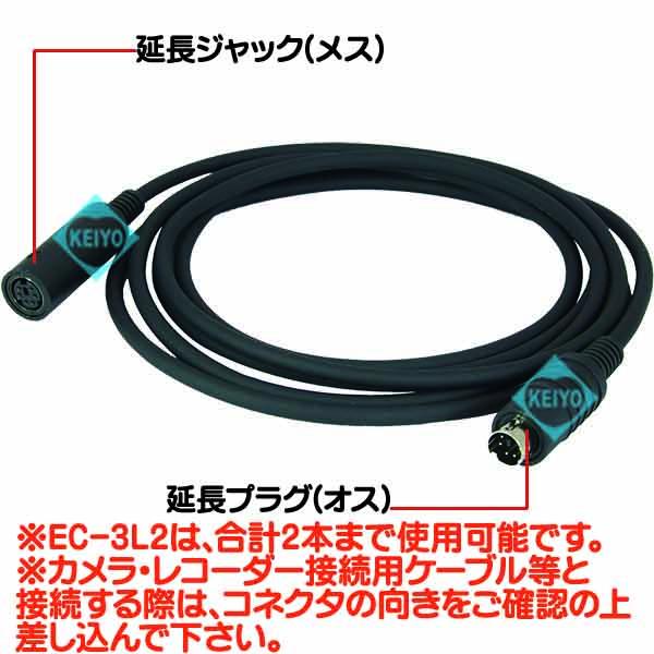 EC-3L2【PMC-3L専用2.0m延長ケーブル】