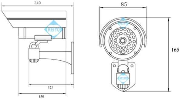 DC-027IR【屋外設置対応赤外線搭載ダミ-カメラ】