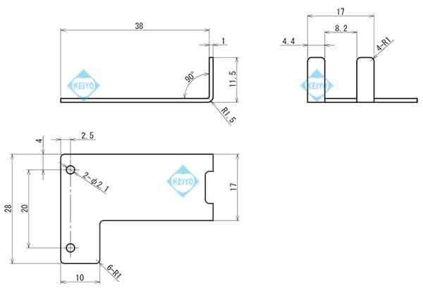 H003【WAT-01U2・WAT-03U2用USBケーブル脱落防止金具】】