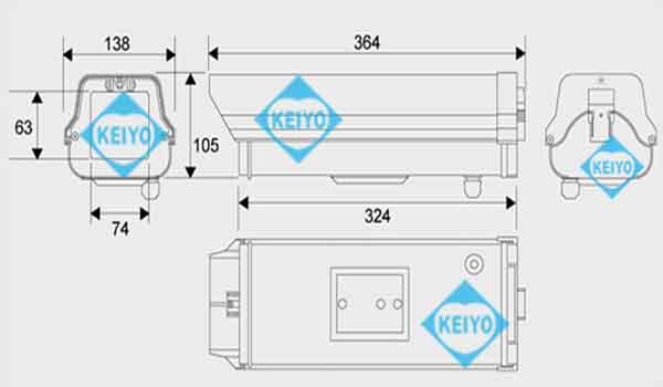 L-605(IH-605)【屋外設置対応背面開閉式ハウジング】