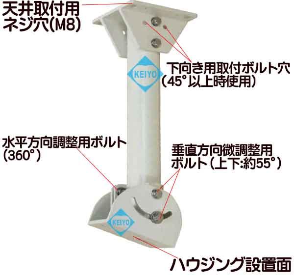 PTP-300【300mmタイプハウジング用天吊ブラケット】