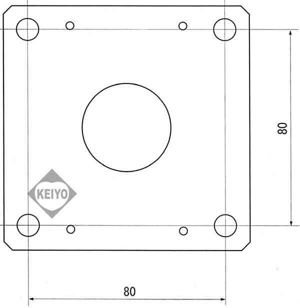 PTP-500【500mmタイプハウジング用天吊ブラケット】