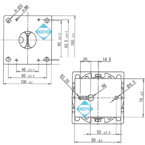 PTP-500【500mmタイプハウジング用天吊ブラケット】