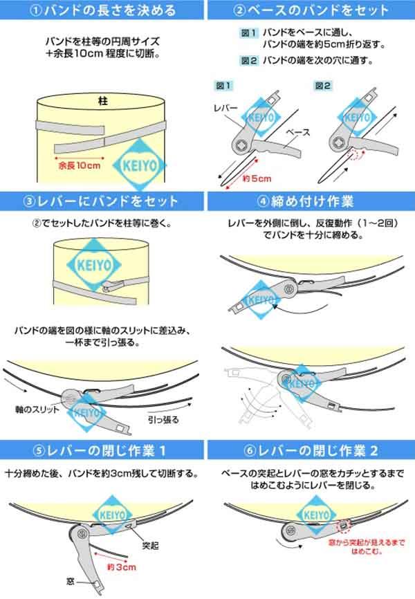 SD-P120【最大350mm径対応幅10mm仕様ステンレスバンド】