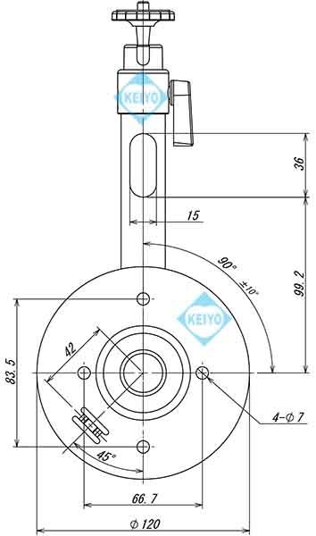 WH-21【ケンコートキナ防犯カメラ用L型アルミ製フィクサー】
