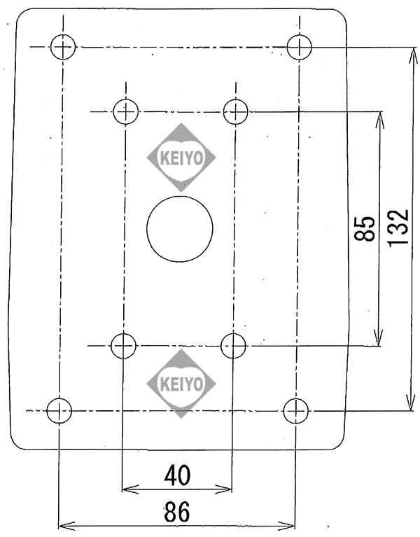 WH-6N【アルミ合金製壁面取付用ブラケット】