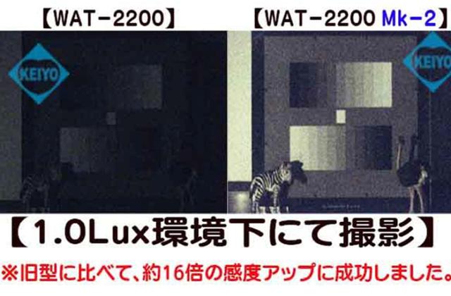 WAT-2200 Mk-2 3G-SDI対応HDSDI方式CSマウント高画質防犯カメラ