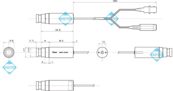 WAT-240E-CB（G3.8）【筒型タイプ高画質防犯カメラ】