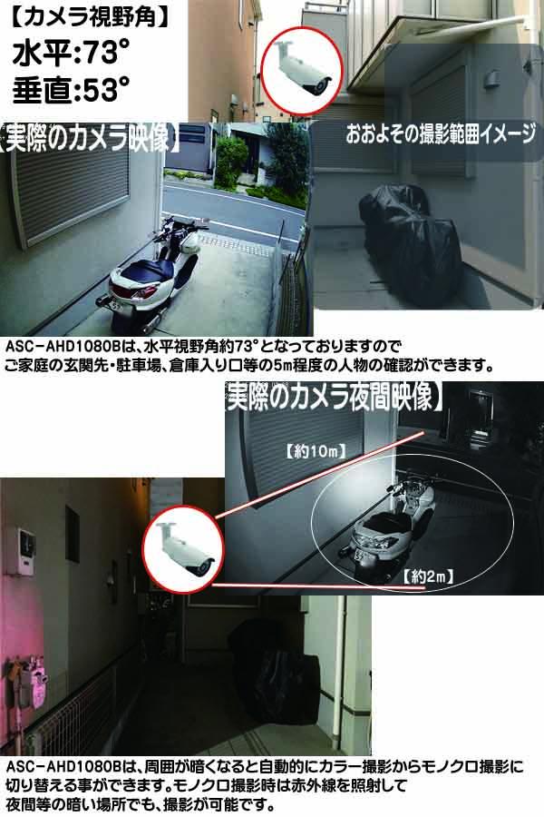 ASR-AHD1080Bセット8(4TB)【248万画素カメラ8台レコーダーセット】