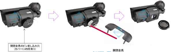 KER-AHD1080C【SDXC128GB対応フルハイビジョン録画街頭防犯向けSDカードカメラ】