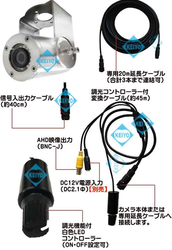 TS-ASW336LFX【調光機能付白色LED搭載マルチフォーマット方式小型ステンレス水中カメラ】