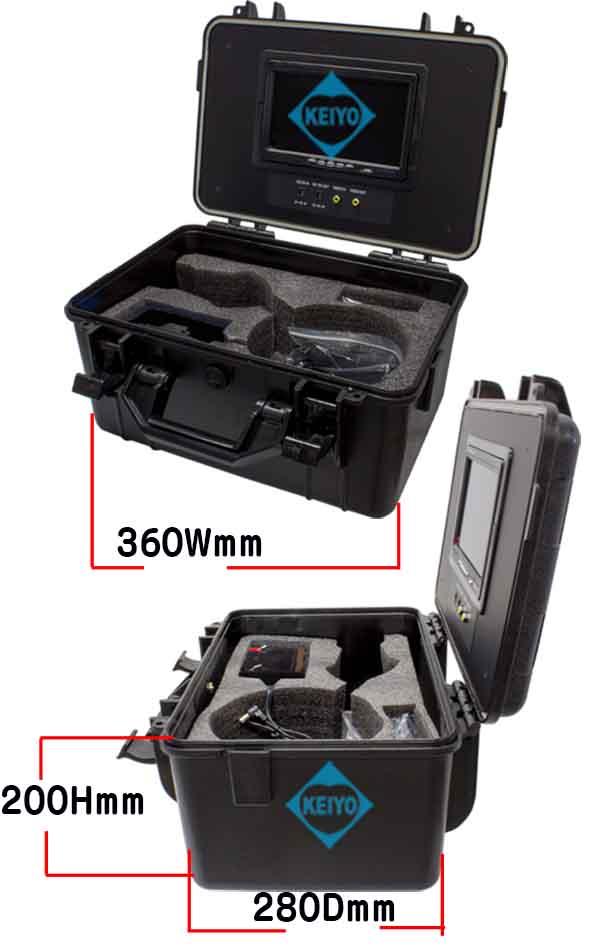 WTW-WA1002-9【2気圧防水対応50mケーブル付カメラ・モニターセット】