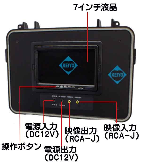 WTW-WA1002-9【2気圧防水対応50mケーブル付カメラ・モニターセット】