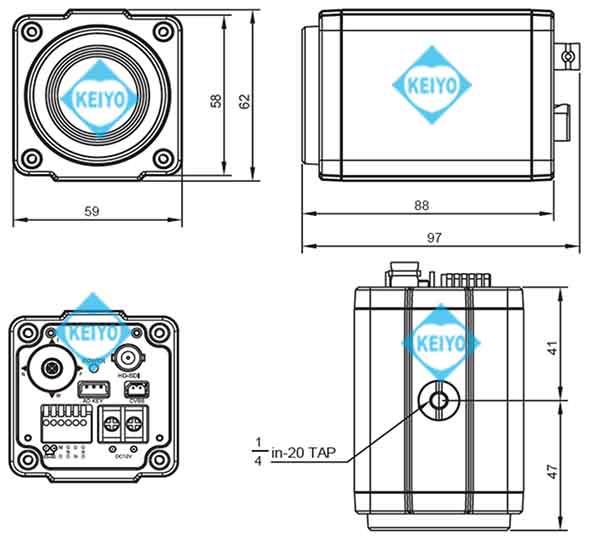 TS-HDL203ZVP【HD-SDI/EX-SDI方式対応光学3倍1/2インチ低照度ズームデュアル電源カメラ】