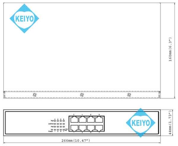 GV-POE0800【GeoVision製PoE+対応8ポートスイッチ】