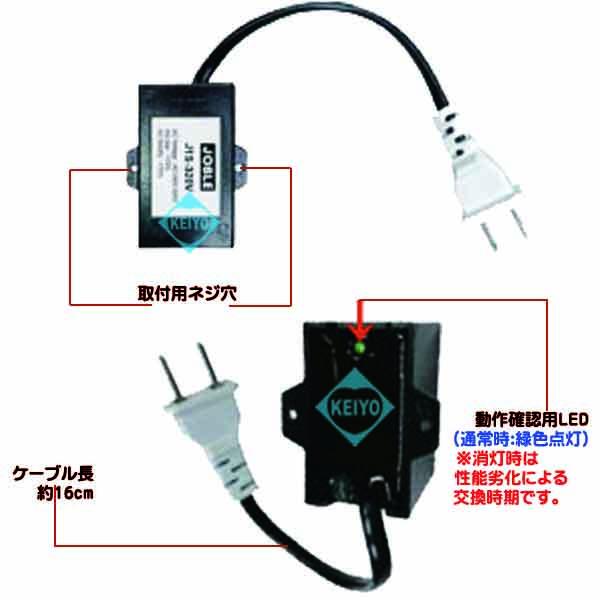 
JIS-320【接地不要SEAT方式ACプラグタイプサージプロテクター】