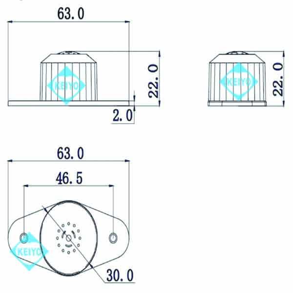 MIC-140【感度調整ダイヤル付無指向性コンデンサーマイク】