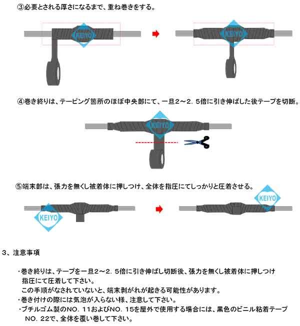 No15【日東シンコー製プチルゴム自己融着テープ】