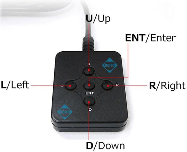 RC-01【Watec社カメラ用5Key有線リモコン】