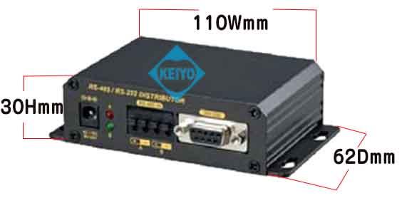 TDB-RS004PR【RS-232C/RS-485対応シリアルデータ分配器】