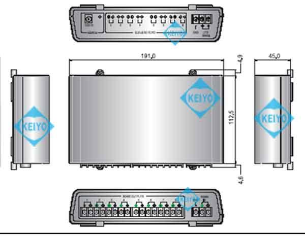 TDB-RS008Bi【双方向RS-485通信対応シリアルデータ8分配器】