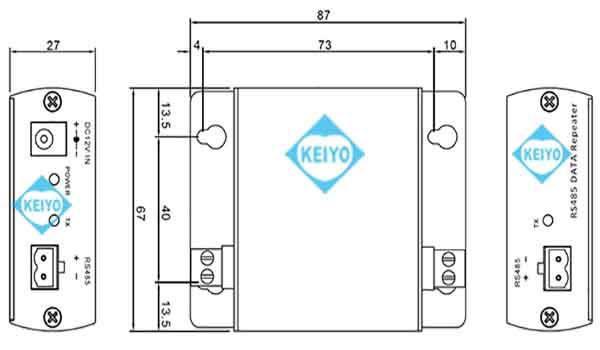 TDR-485【1,200m伝送対応RS-485データ信号用リピーター】
